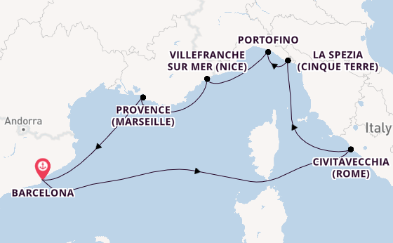 Westelijke Middellandse Zee vanaf Barcelona, Spanje met de Celebrity Equinox