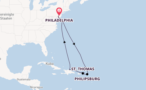 Karibik ab Philadelphia, USA auf der Norwegian Pearl