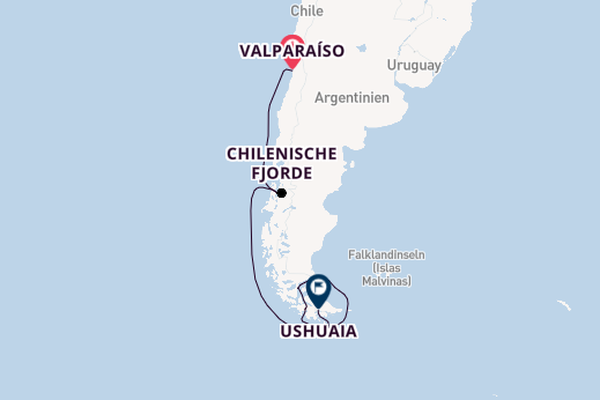 Patagonien ab Valparaíso, Chile auf der HANSEATIC inspiration