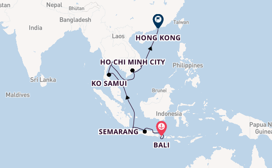 South East Asia from Bali, Indonesia with the Nautica