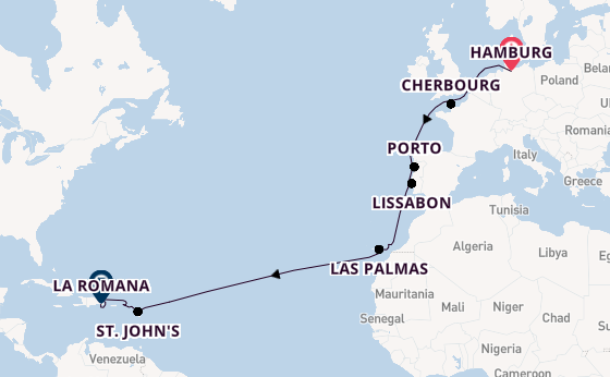 Caribbean vanaf Hamburg met AIDAprima