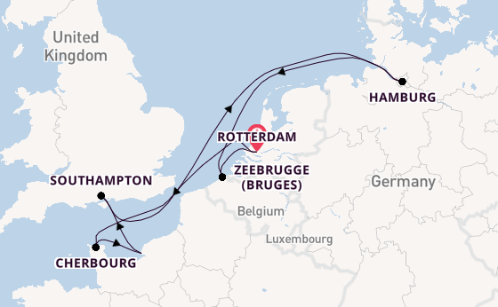 British Isles from Rotterdam, The Netherlands with the MSC Preziosa