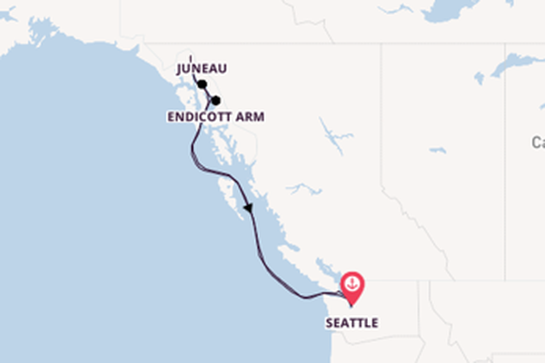 8daagse cruise vanaf Seattle