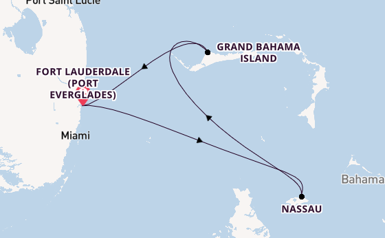 Karibik ab Fort Lauderdale (Port Everglades), USA auf der Jewel of the Seas