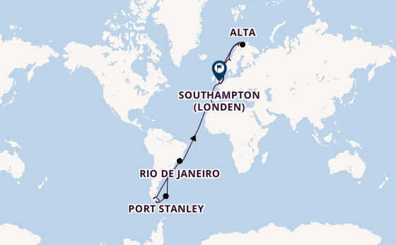 trans-Atlantisch vanaf Buenos Aires, Argentinië met de Majestic Princess