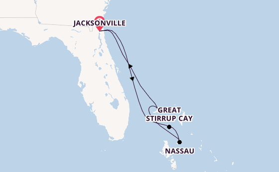 Caribbean vanaf Jacksonville, Florida Verenigde Staten met de Norwegian Dawn