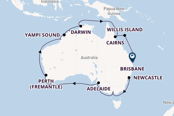 Australia from Sydney, Australia with the Crown Princess
