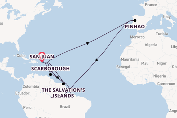 Transatlantic from San Juan, Puerto Rico with the Viking Sea