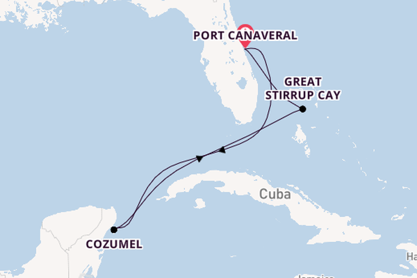 Western Caribbean from Port Canaveral, Florida with the Norwegian Jade