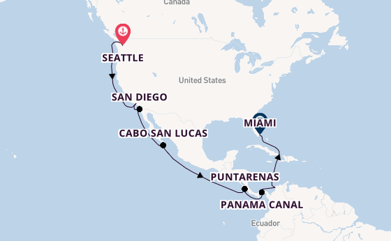 Pacific to Atlantic: The Panama Passage With Stays In Seattle & Miami