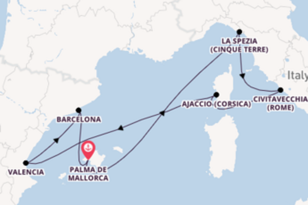 Geniet van het verrassende Ajaccio (Corsica) met AIDA Cruises
