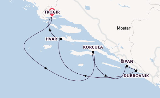 In 8 Tagen nach Trogir
