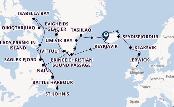 Transatlantic from Leith (Edinburgh), Scotland with the Seabourn Venture