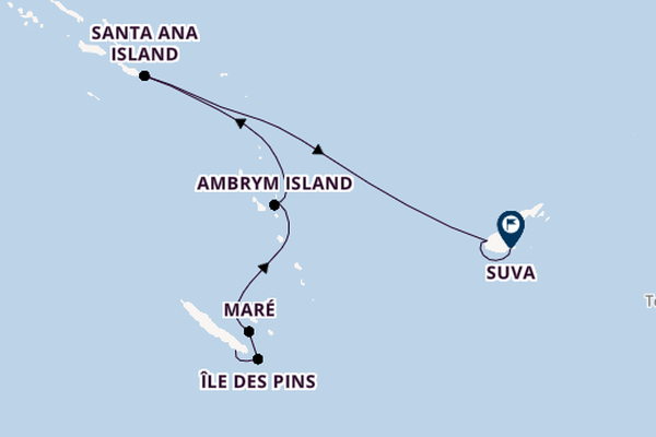 Südsee ab Noumea, Neukaledonien auf der HANSEATIC inspiration