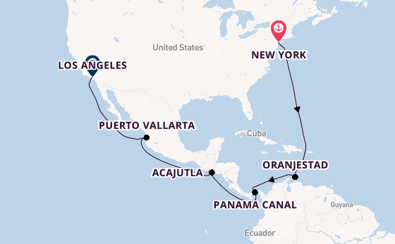 Central America from United Kingdom with the Queen Victoria