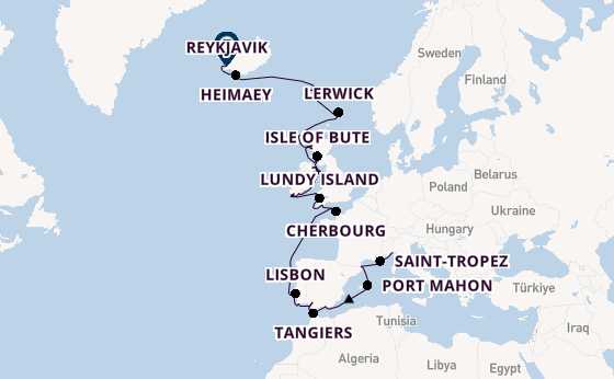 British Isles from Genoa, Italy with the Seabourn Pursuit