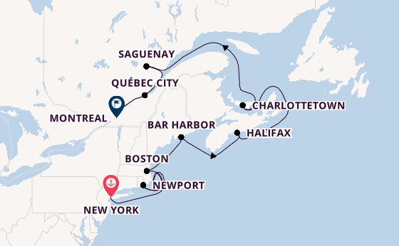 East Coast USA from New York, USA with the Seabourn Quest