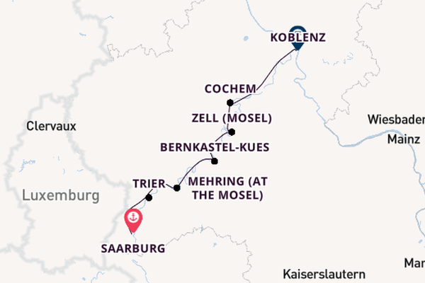 Rad und Schiff Reise - Von Saarburg nach Koblenz