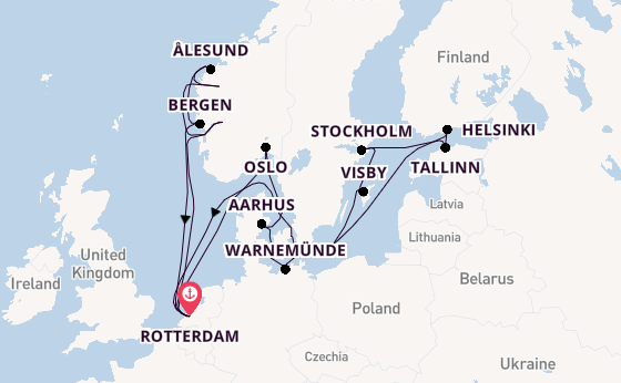Norway from Rotterdam, Netherlands with the Rotterdam