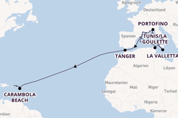 Westliches Mittelmeer ab Barcelona, Spanien auf der Seabourn Ovation