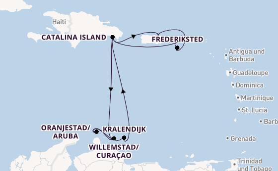 Karibik ab La Romana, Dominikanische Republik auf der Mein Schiff 1
