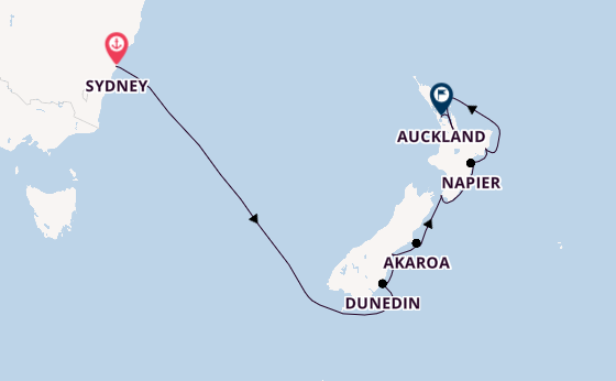 Neuseeland ab Sydney auf der Seven Seas Explorer