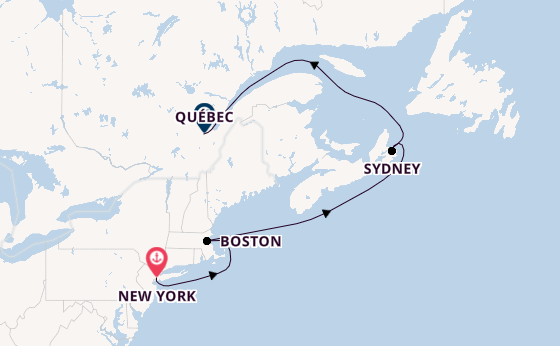 USA Ostküste ab Deutschland auf der Queen Mary 2