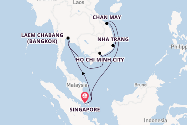 Singapore to Thailand & Vietnam