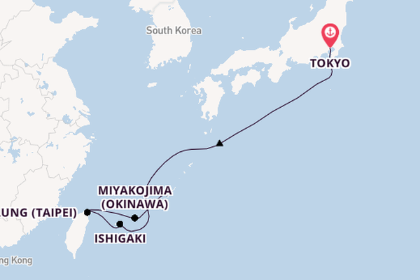 Japan from Tokyo, Japan with the MSC Bellissima