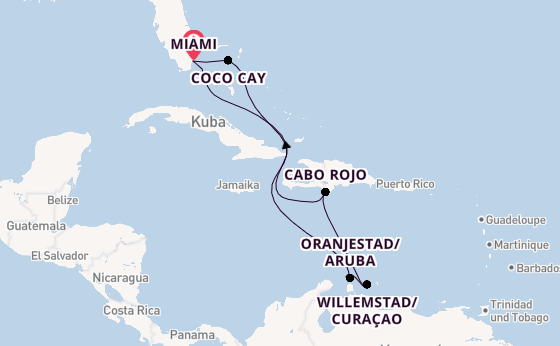 Karibik ab Miami auf der Freedom of the Seas