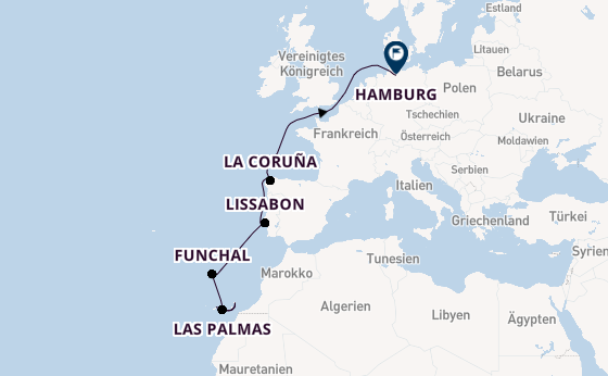 Kanarische Inseln ab Santa Cruz de Tenerife, Spanien auf der Mein Schiff Relax