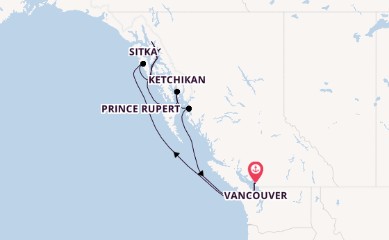 Alaska ab Vancouver, Kanada auf der Serenade of the Seas