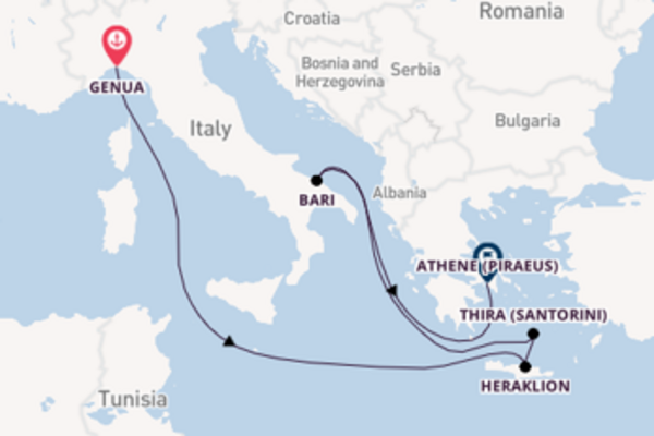 Cruise met MSC Cruises naar Thira (Santorini)