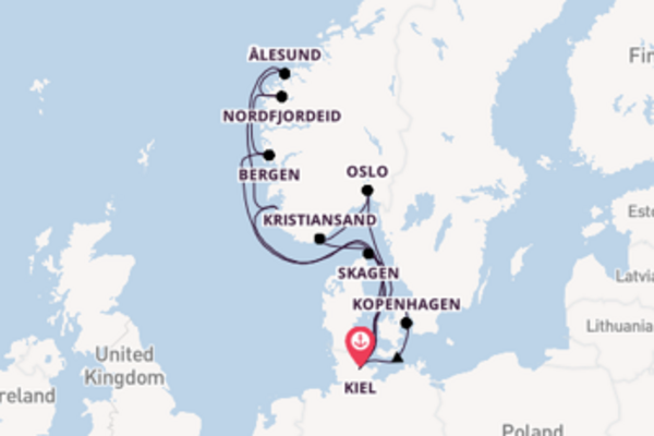Verken Ålesund met AIDA Cruises