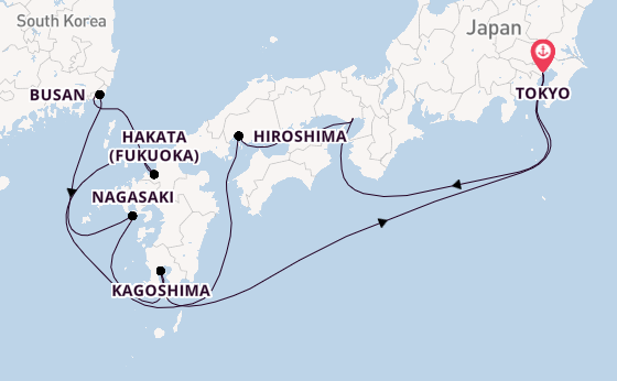 Japan from Australia with the Luminara
