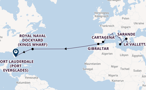 Transatlantik ab Piräus (Athen), Griechenland auf der Oosterdam