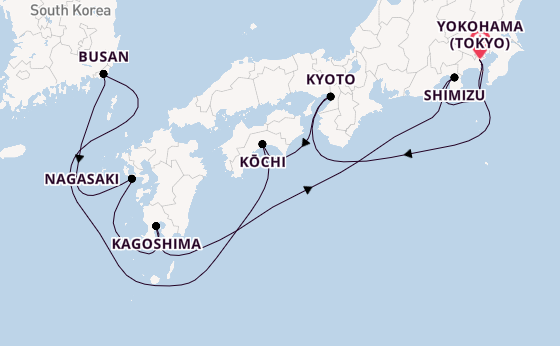 Japan from Yokohama (Tokyo), Japan with the Celebrity Solstice