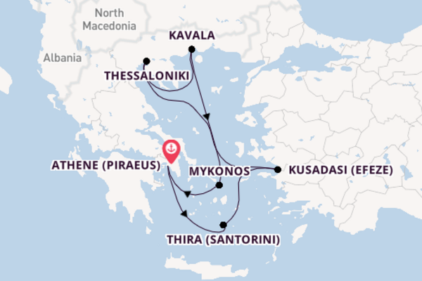 Cruise met Celebrity Cruises naar Thira (Santorini)