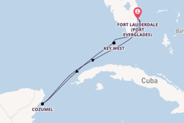 6 day voyage on board the Celebrity Reflection from Fort Lauderdale (Port Everglades)