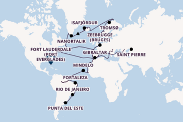 Transatlantic & Repositioning from Buenos Aires, Argentina with the Volendam