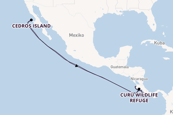 Mittelamerika ab Puntarenas (Puerto Caldera), Costa Rica auf der Le Bougainville