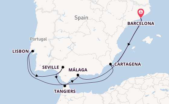 Western Mediterranean from Barcelona, Spain with the Celebrity Equinox