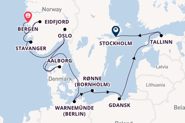 Northern Europe from Bergen, Norway with the Viking Neptune