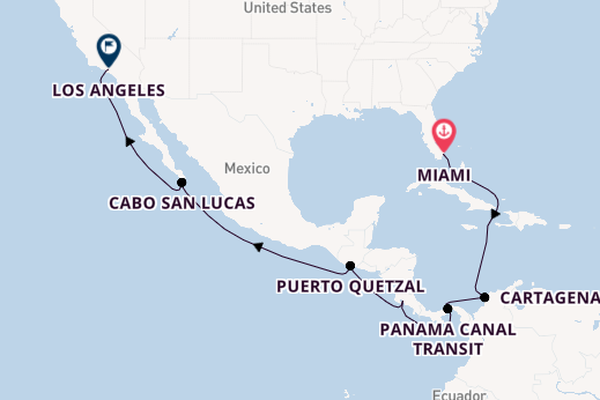 Panama Canal Transit: Miami to Los Angeles