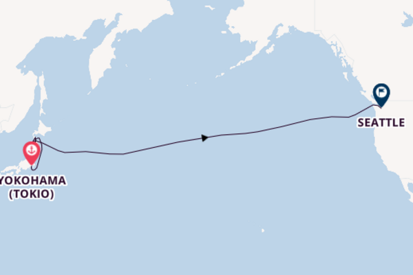 Großartige Kreuzfahrt über Hakodate nach Seattle