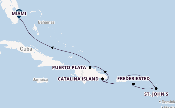 Caribbean from San Juan, Puerto Rico with the EXPLORA III