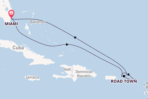 Eastern Caribbean from Miami, Florida with the Allura