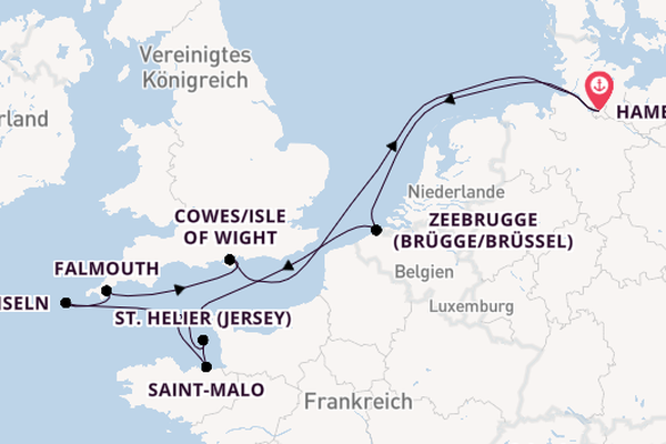 MS Hamburg - Kanalinseln erleben