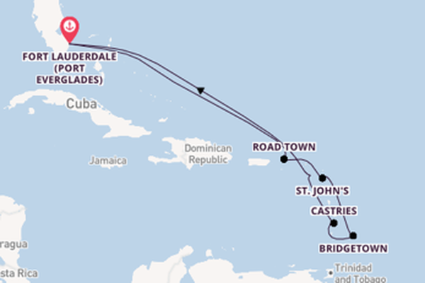Caribbean from Fort Lauderdale (Port Everglades), Florida, USA with the Celebrity Eclipse