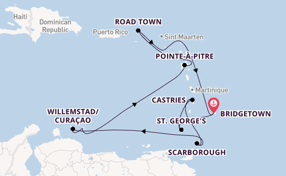Sailing from Bridgetown with the Renaissance